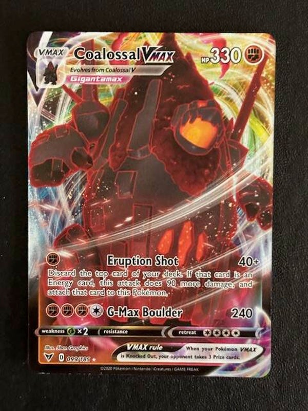 Pokemon TCG Vivid Voltage | Coalossal VMAX (Montecarbo VMAX) | 099/185 | Englisch