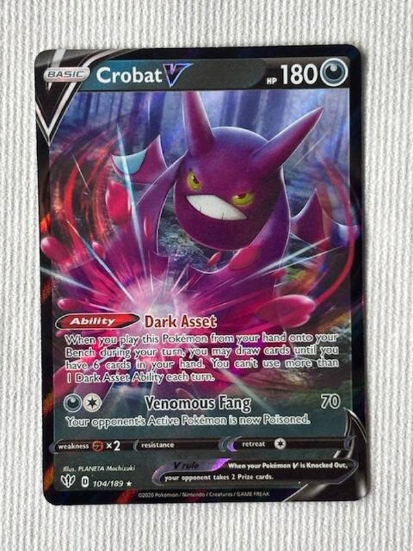 Pokemon TCG Darkness Ablaze | Crobat V (Iksbat V) | 104/189