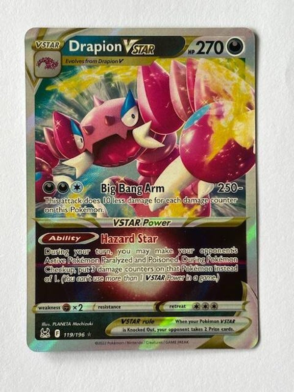 Pokemon TCG Lost Origin | Drapion VSTAR (Piondragi VSTAR) | 119/196