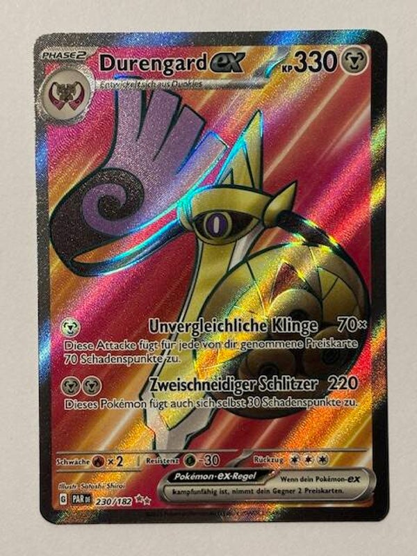 Pokemon TCG Paradoxrift | Durengard ex (Aegislash ex) | PAR 230/182