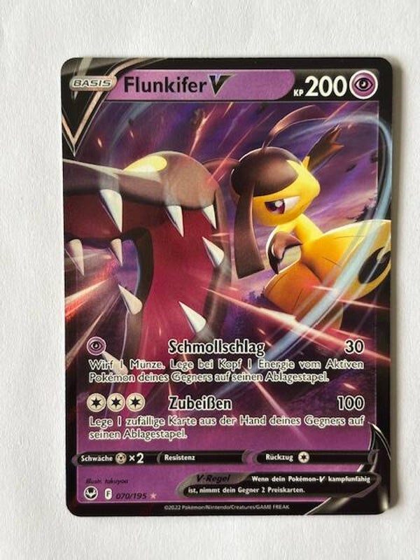 Pokemon TCG Silberne Sturmwinde | Flunkifer V (Mawile V) | SIT 070/195