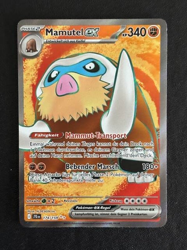 Pokemon TCG Reisegefährten | Mamutel ex | JTG 174/159