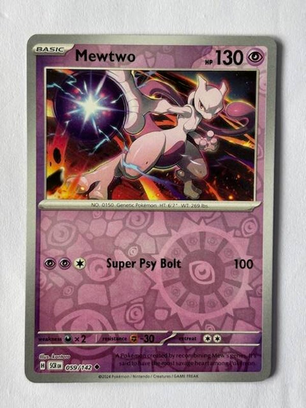 Pokemon TCG Stellar Crown  - Mewtwo Reverse Holo (Mewtu) | SCR 059/142