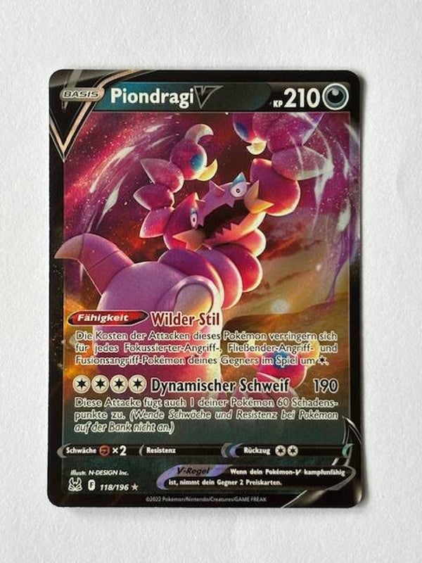 Pokemon TCG Verlorener Ursprung | Piondragi V (Drapion V) | 118/196