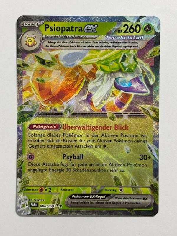 Pokemon TCG Paldeas Schicksale | Psiopatra ex (Espathra ex) | PAF 006/091