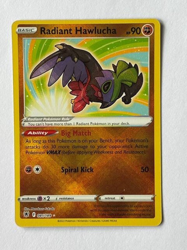 Pokemon TCG Astral Radiance | Radiant Hawlucha (Strahlendes Resladero) | 081/189