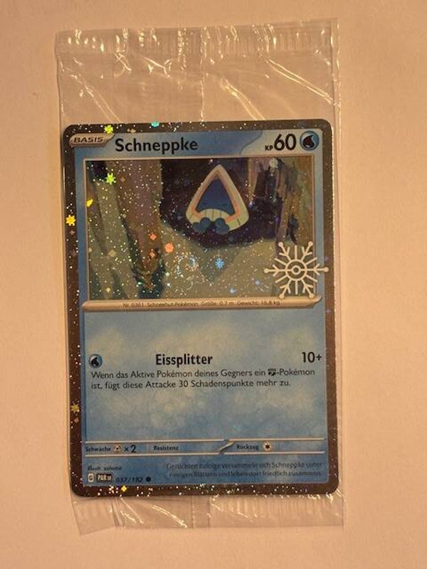 Pokemon TCG Paradoxrift SNOWFLAKE | Schneppke (Snorunt) | PAR 037/182 Sealed Promo