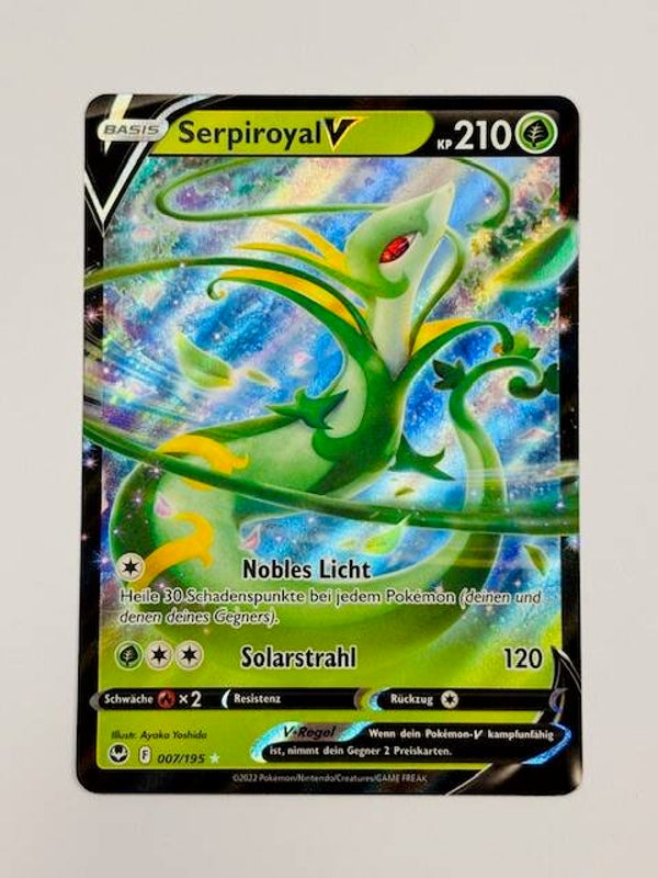 Pokemon TCG Silberne Sturmwinde | Serpiroyal V (Serperior V) | SIT 007/195