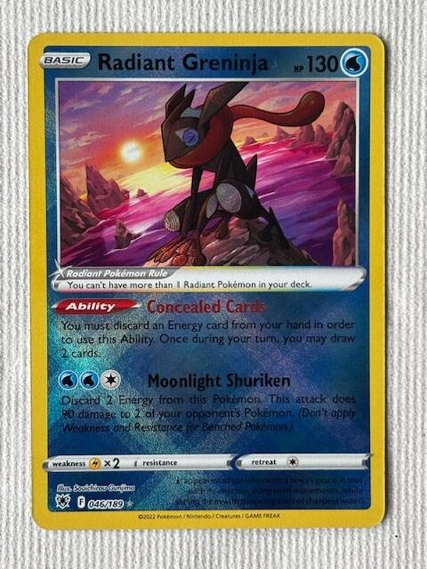 Pokemon TCG Astral Radiance | Radiant Greninja (Strahlendes Quajutsu) | 046/189