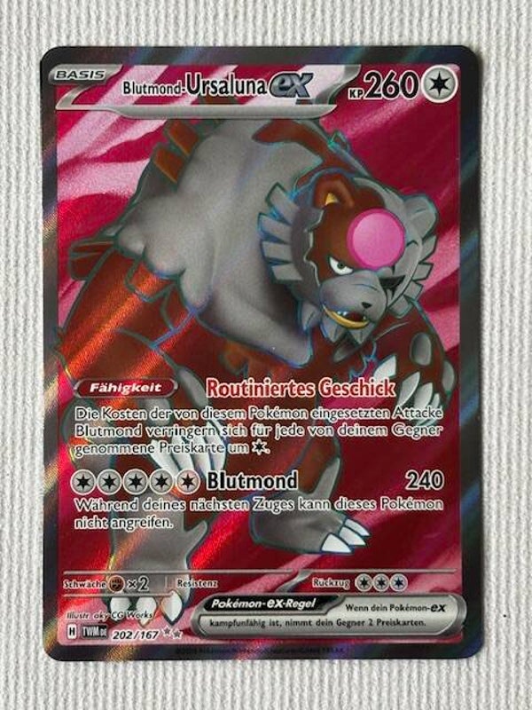 Pokemon TCG Maskerade im Zwielicht | Blutmond Ursaluna ex | TWM 202/167