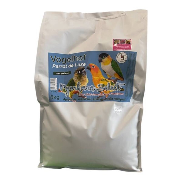pyrrhura select  met  pellets 5 kg  navulverpakking