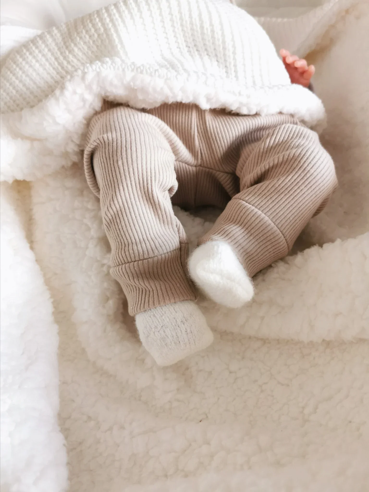 Broekje Stretch Rib Beige