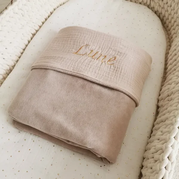 Deken Beige Hydrofiel & Beige Velvet