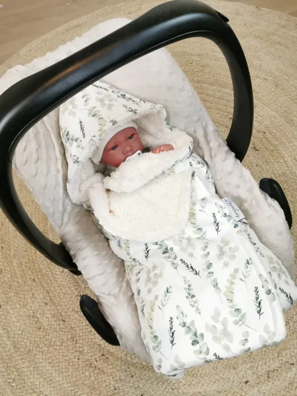 Maxi Cosi Deken Eucalyptus & Ecru Teddy