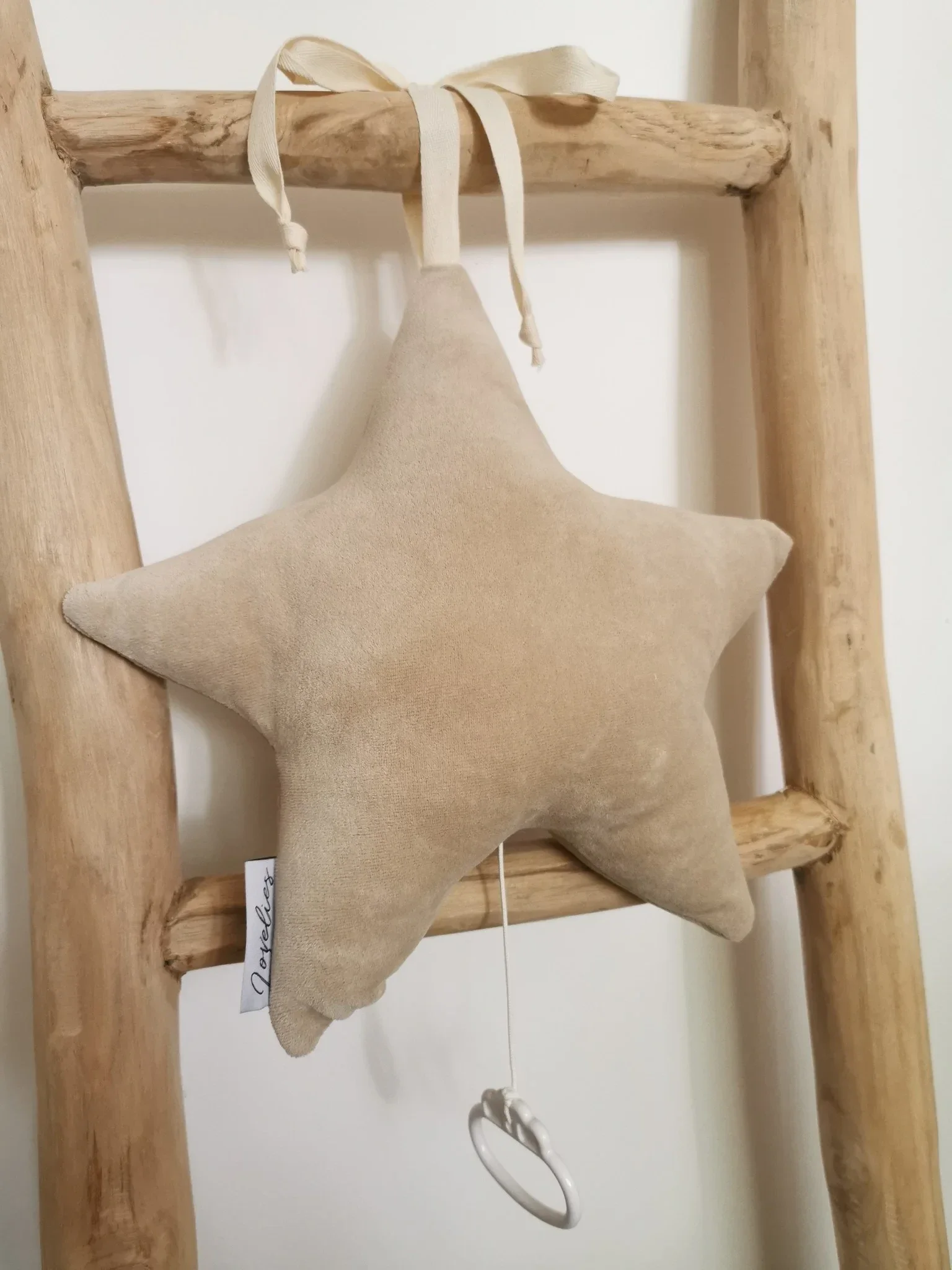 Muziekster Beige Velvet