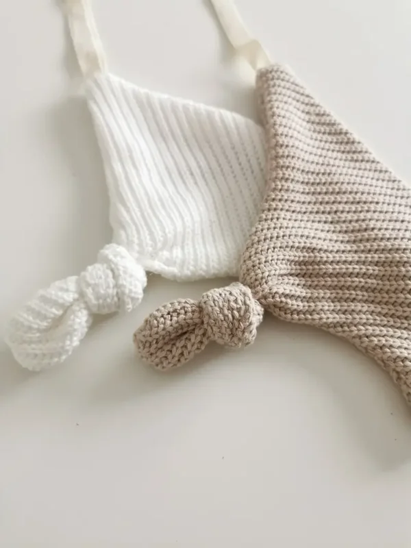 Speendoekje Offwhite Knit Geknoopt