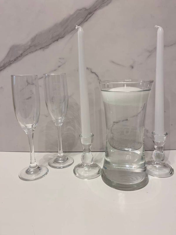 The Signature Set: Floating Candle + Flute Set
