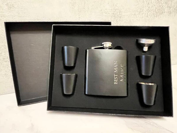 Groomsmen Flask Set