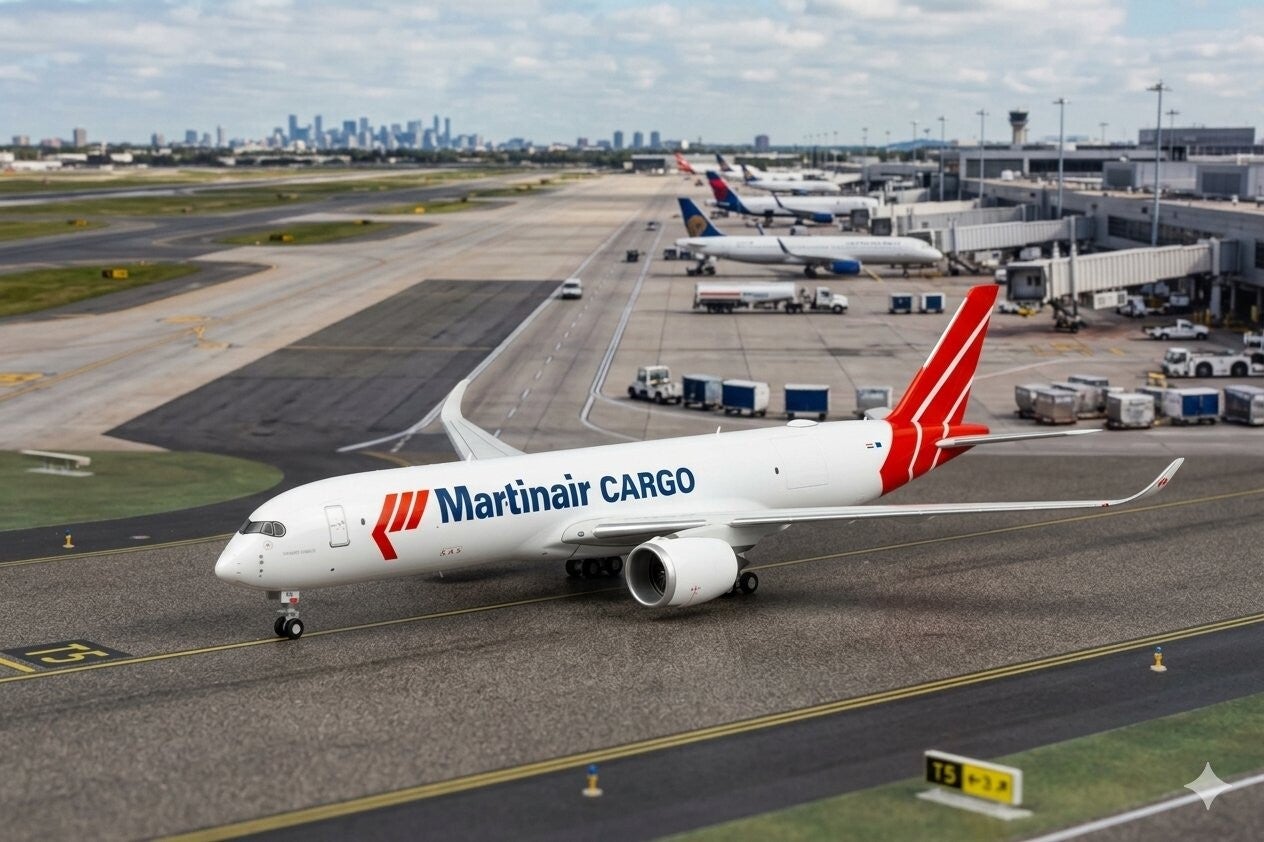 Martinair Airbus A350F NG Model 1/400 diecast model plane