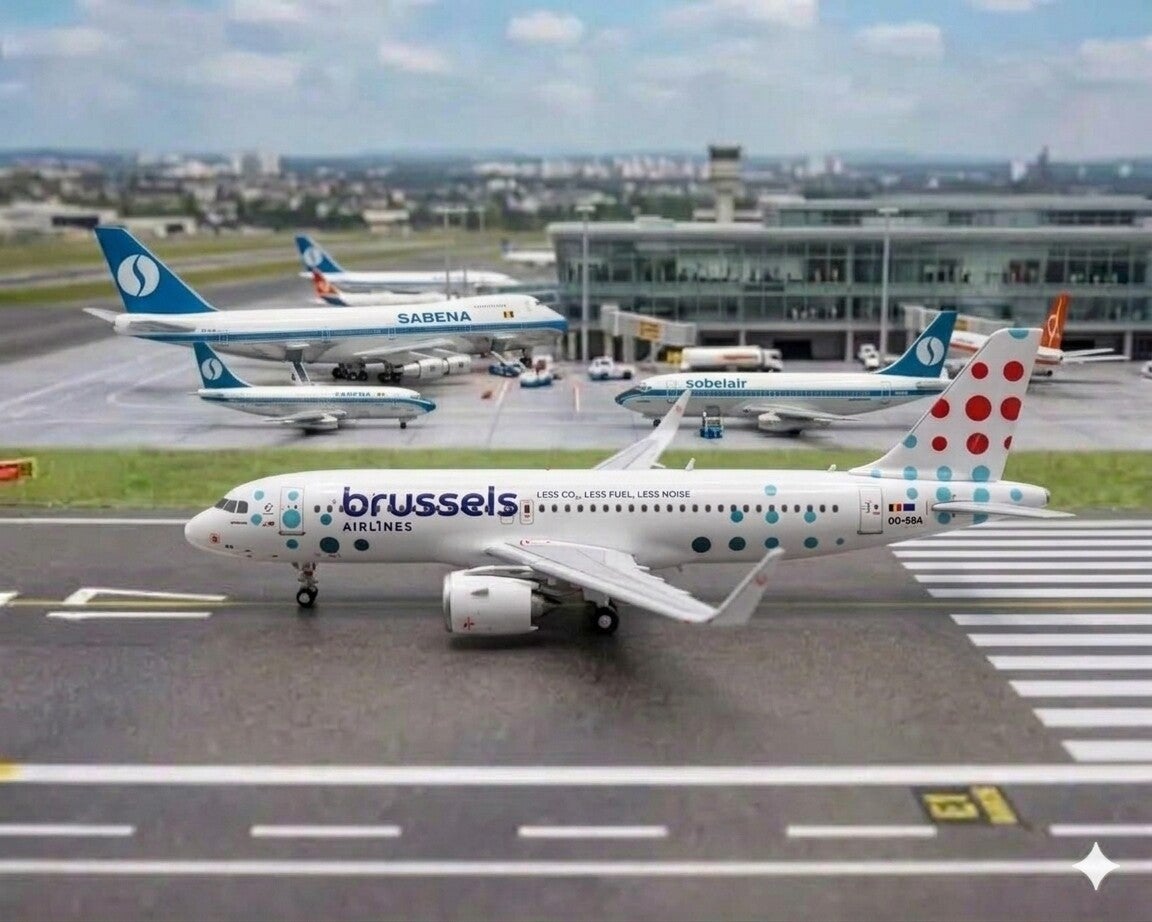 Brussels Airlines Airbus A320Neo OO-SBA Phoenix 1/400 diecast plane