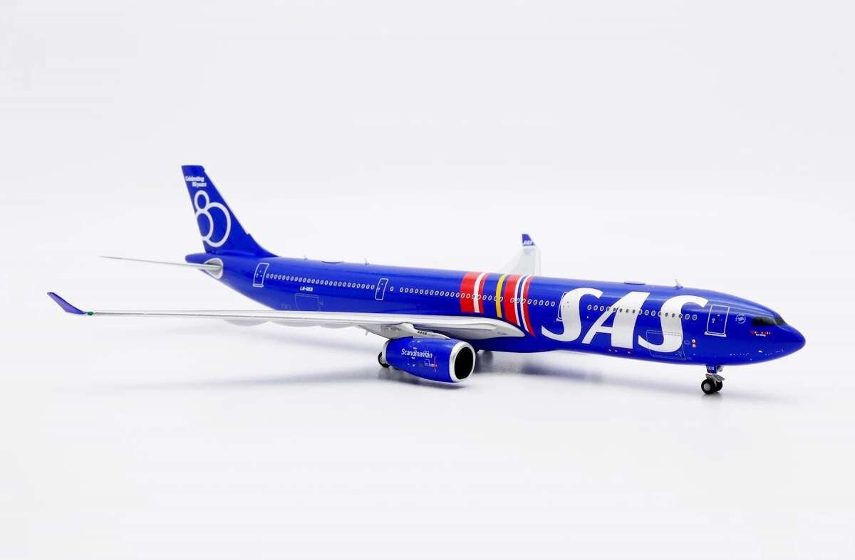 SAS Airbus A330-300 SAS "Celebrating 80 Years" LN-RKR JC Wings 1/400 diecast model plane