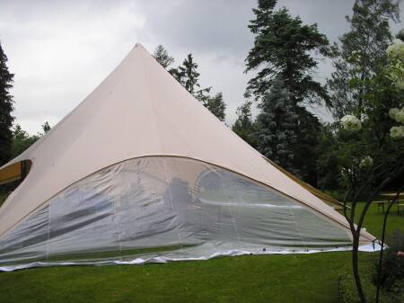 Stertent O 17 mtr zandkleur