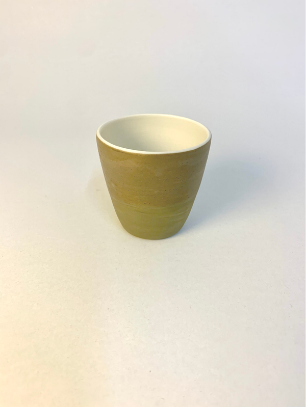 Espressokopje 'Groene zandparel' (set van 2)