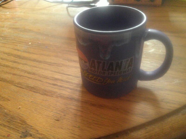 Blue Atlanta Speedway Coffee Cup