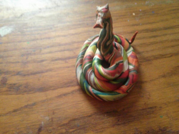 Polymar Modelling Clay Multi Colored Snake