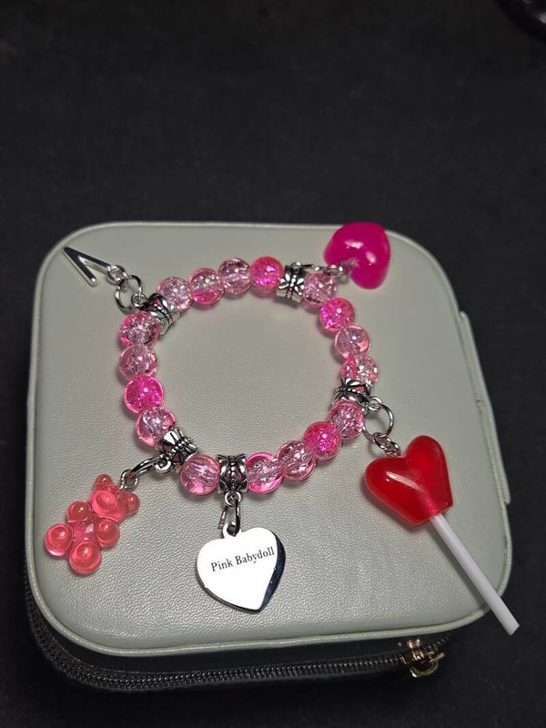 The Pink Babydoll's Magic w/Initial Bracelet