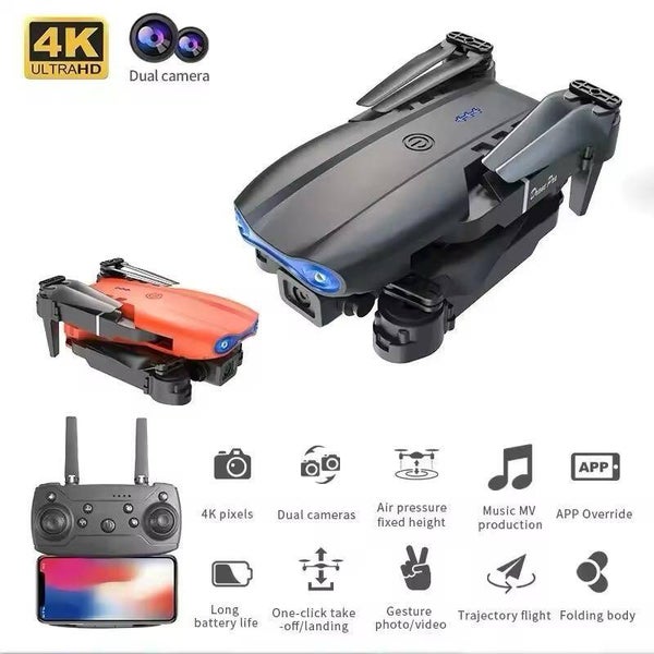 2024 E99pro Rc Drone 4K Professinal Met 1080P Groothoek Hd Camera Opvouwbare Helikopter Wifi Fpv Hoogte Hold Cadeau Speelgoed