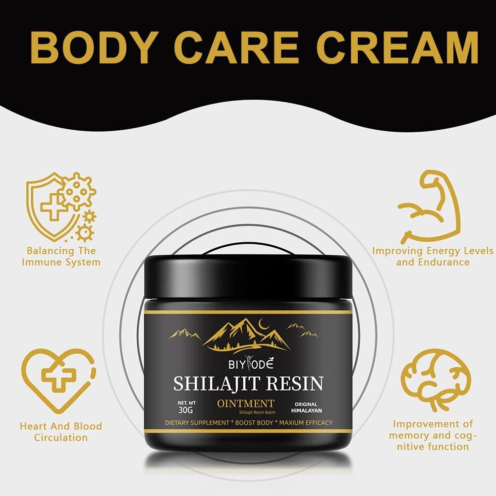 100% Himalayan Biologische Shilajit-Pasta Sporen Minerale Supplementen Sporenelement Supplement Make-Upcrème