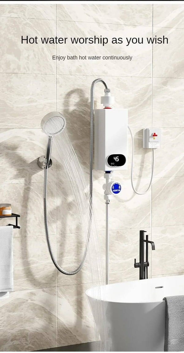4500W Doorstromers 220V Slimme Elektrische Douche Tankless Doorstromers Thermostaat Voor Badkamer Keuken