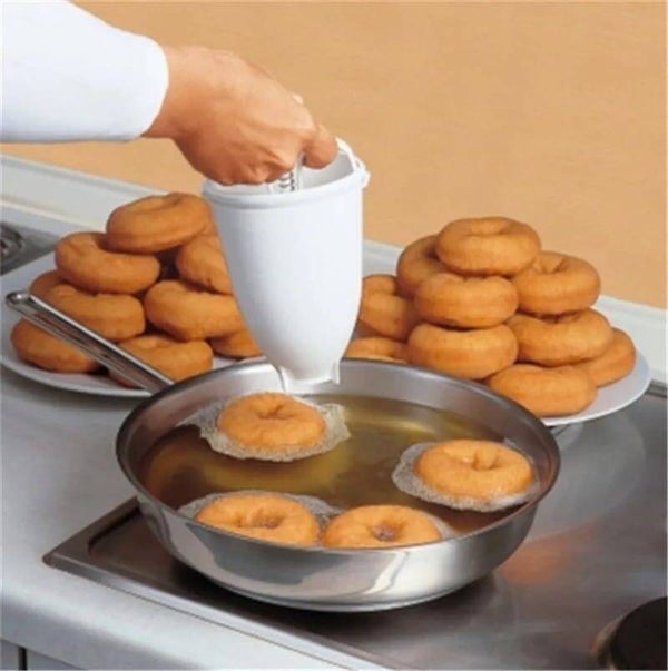 SHAON Donut Maakset - Niet-DIY Donut Maker Set met Deeg & Ringvormen, Makkelijk te Gebruiken Bakset voor Zelfgemaakte Donuts, Bakaccessoires voor Bakkers, Feestbenodigdheden (Geen Benodigdheden Nodig)