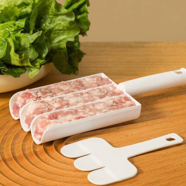Vleesballerlepel met snijspade, DIY Gehaktbal Maken Set Voor Hot Pot, Thuis Koken Gereedschap keukengadgets