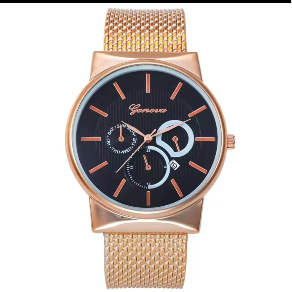 GENEVA hoge kwaliteit herenmode casual lichtgevende riem klassiek quartz horloge Heren zakelijk Sport waterdichte student retro klok