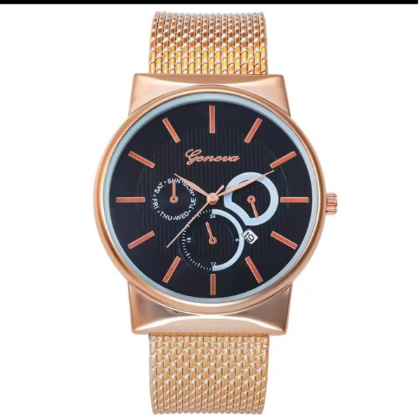 GENEVA hoge kwaliteit herenmode casual lichtgevende riem klassiek quartz horloge Heren zakelijk Sport waterdichte student retro klok