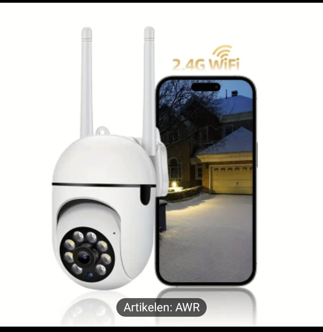 HD Wifi PTZ-camera, 2MP draadloze beveiligingscamera met automatische zoom, autofocus, bewegingsdetectie, nachtzicht, tweerichtingsaudio, 350° pan 90° kantelen, binnen-/buitenbeveiliging, geen batterij nodig