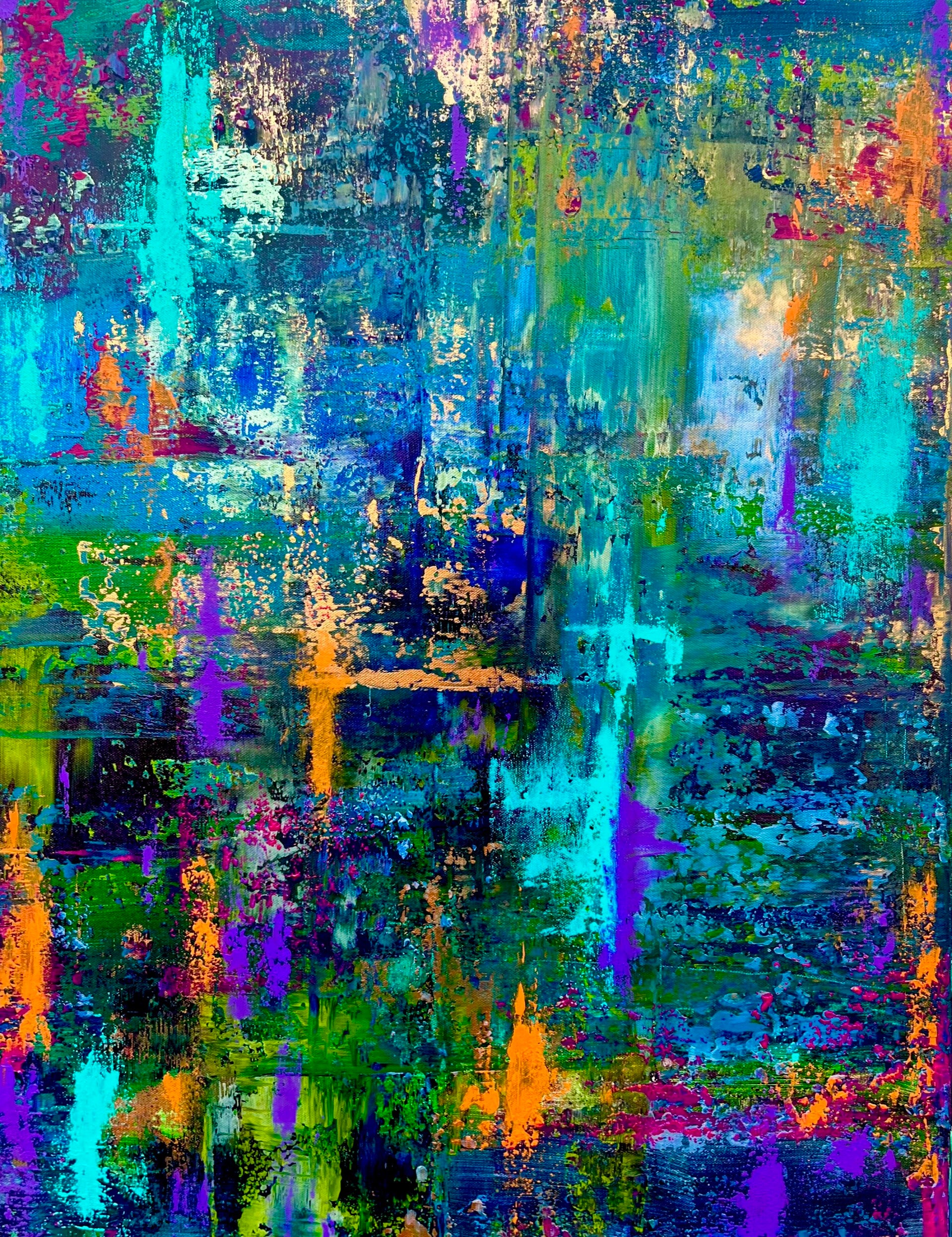 Blütentanz (80 cm x 60 cm)