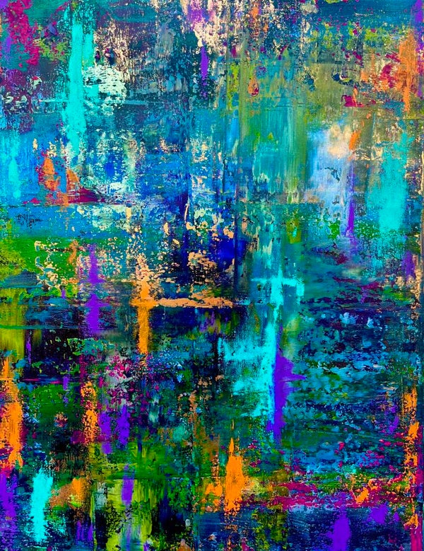 Blütentanz (80 cm x 60 cm)