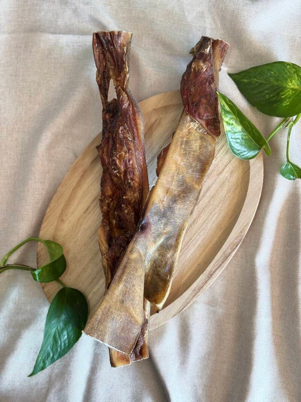 Peau de tête de bœufs roulée