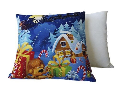 Cuscino paesaggio natalizio