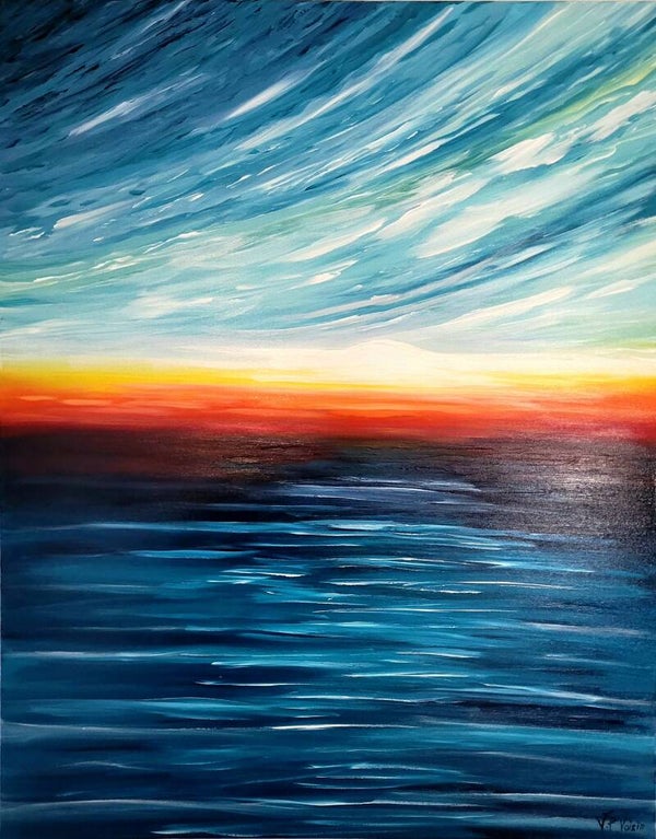 Sunrise over the ocean