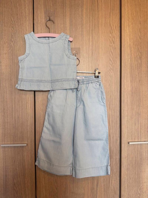 primark - lichtblauw setje - maat 104