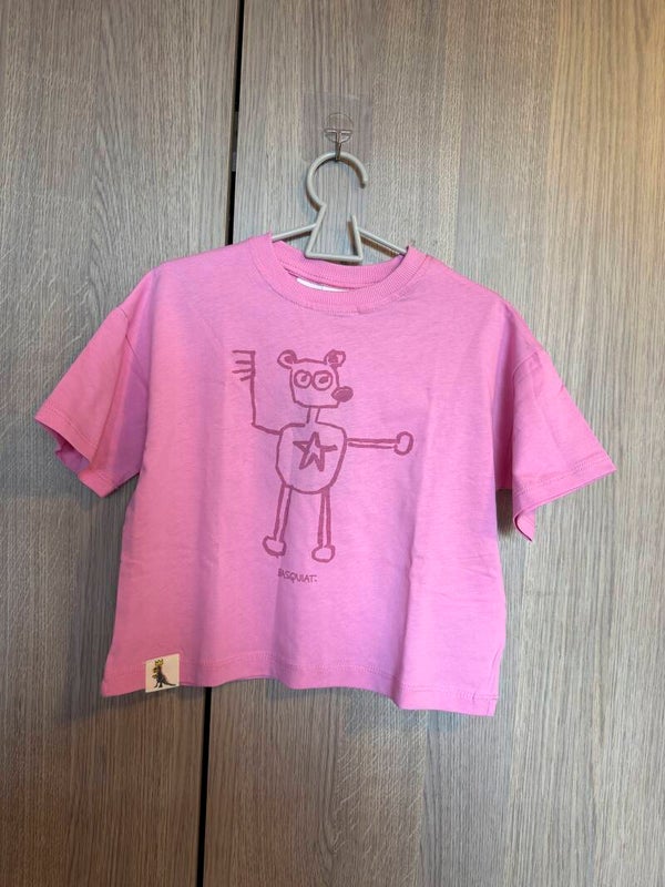 zara x jean-michel basquiat - roze shirt - maat 98