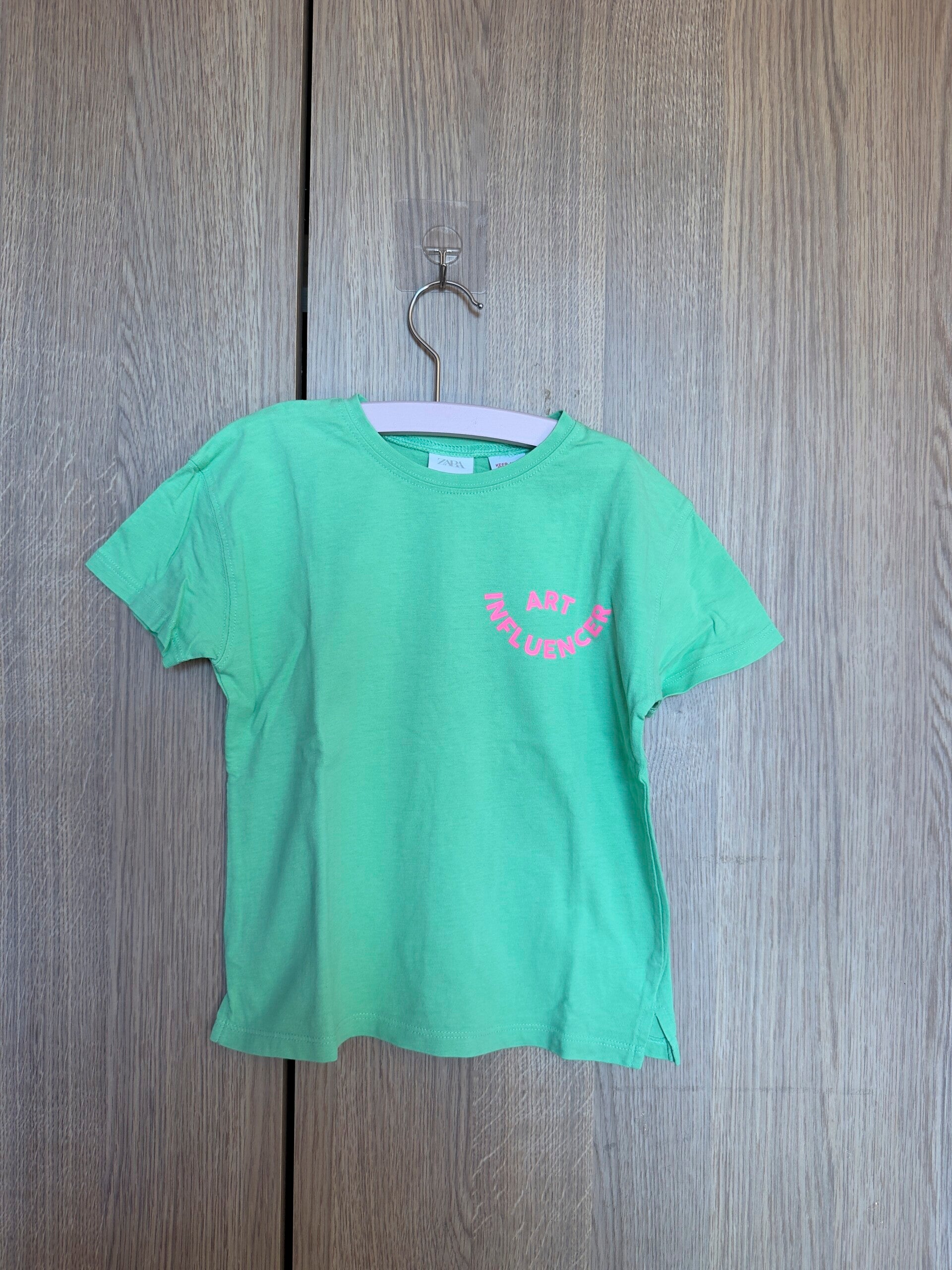 zara - art influencer shirt - maat 104