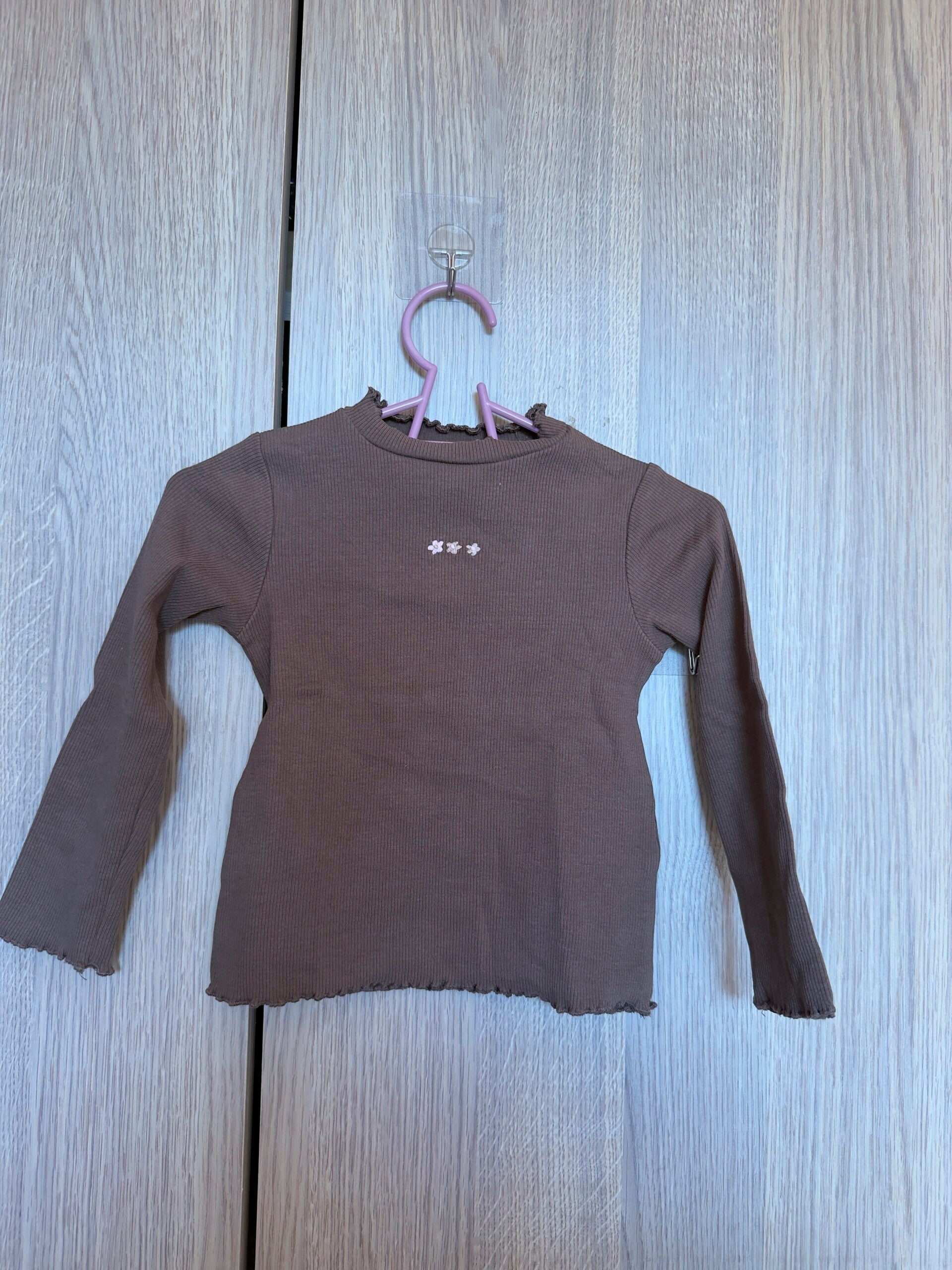 zara - bruine longsleeve - maat 86