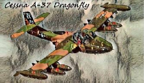 A-3DRAGONFLY ART MAGNET (CESSNA)
