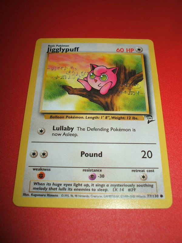Jigglypuff Base 2 Pokemon Card