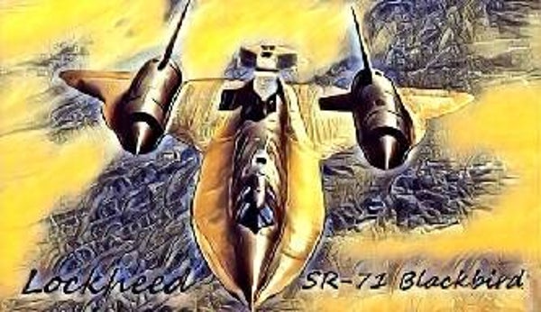 SR-71BLACKBIRD1 ART MAGNET (LOCKHEED)